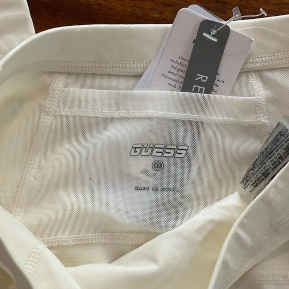 Guess Reflective Deborah leggings Ocean Salt Beige size XS - Picture 4 of 16